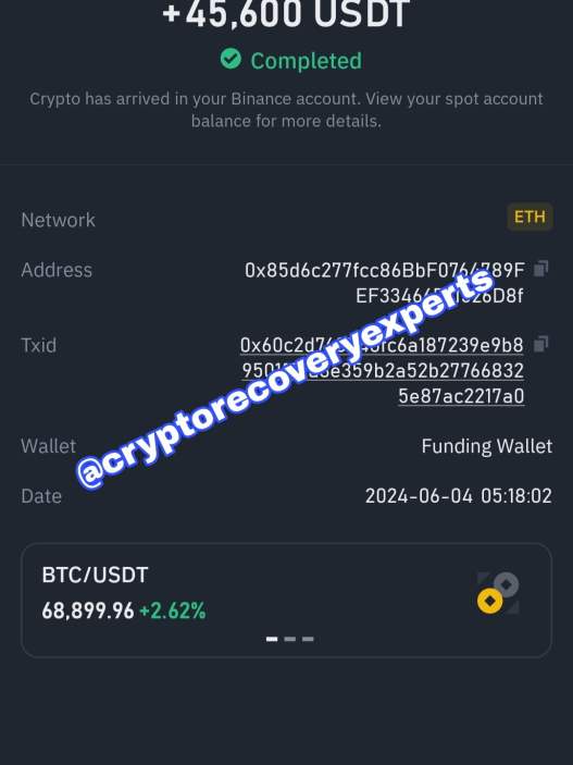 Triumph in Fund Recovery: Reclaiming $45,600.00 USDT - Blog - Recover My Crypto