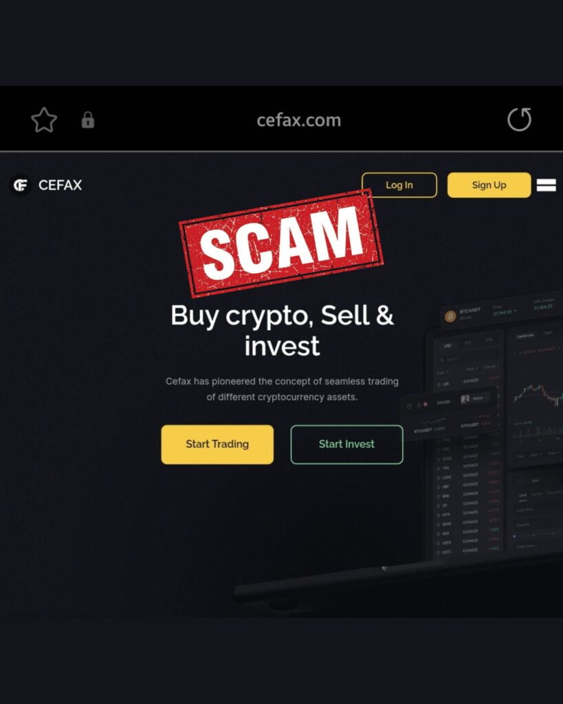 Is Cefax a Scam or Legit? | Find out! - Blog - Recover My Crypto