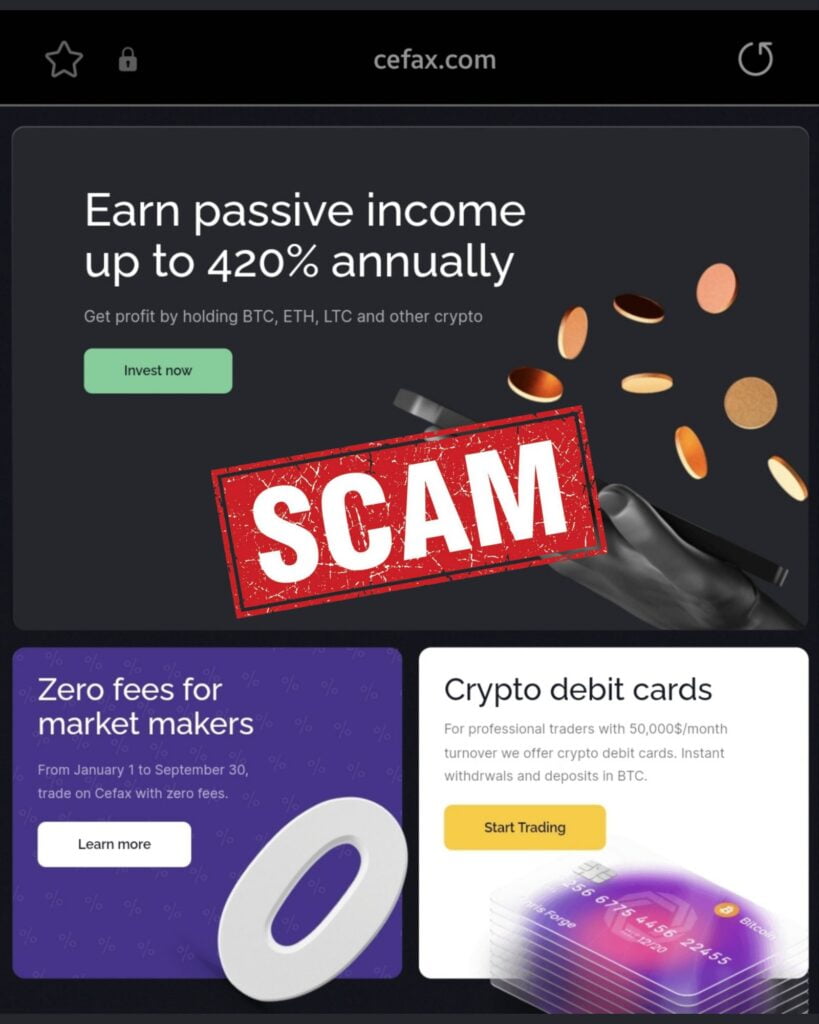 Is Cefax a Scam or Legit? | Find out! - Blog - Recover My Crypto
