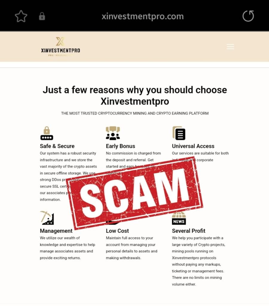 Is X-investment Pro a Scam or Legit? Find Out! - Blog - Recover My Crypto