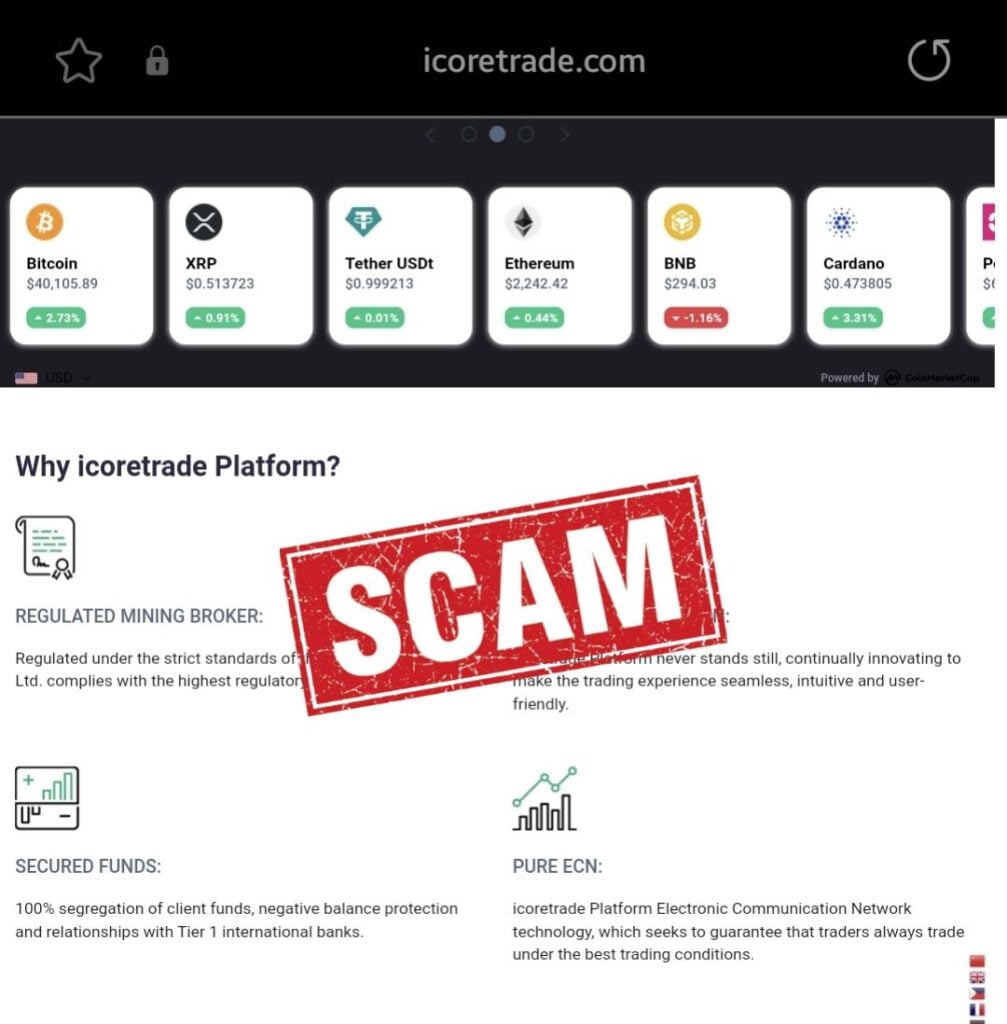 Is iCoreTrade a Scam or Legit? Find Out! - Blog - Recover My Crypto