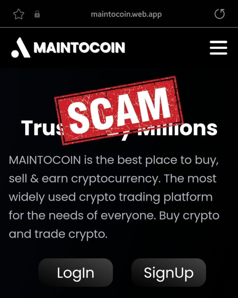 Is Maintocoin a Scam or Legit? Find out! - Blog - Recover My Crypto