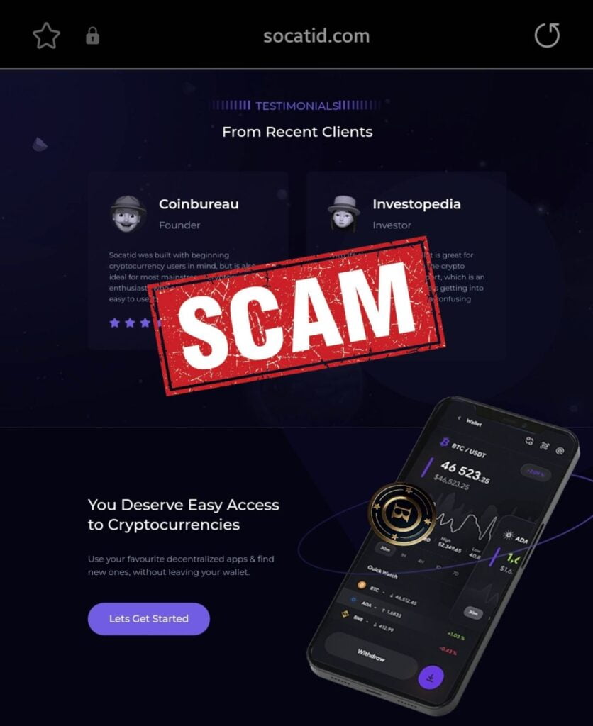 Is Socatid a Scam or Legit? Find out! - Blog - Recover My Crypto