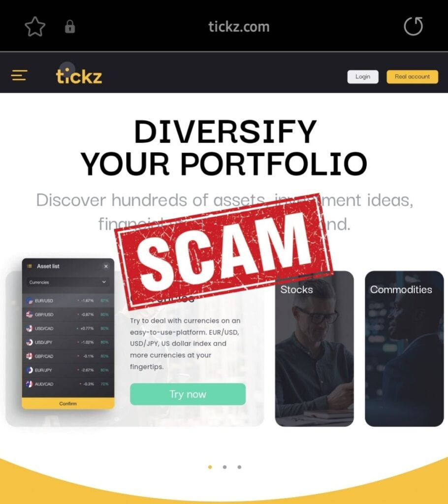Is Tickz a Scam or Legit? Find Out! - Blog - Recover My Crypto