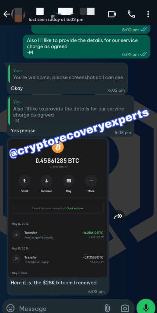 Success Story: Recovery of 0.458612 BTC (Worth $28,305.57 USDT) - Blog - Recover My Crypto