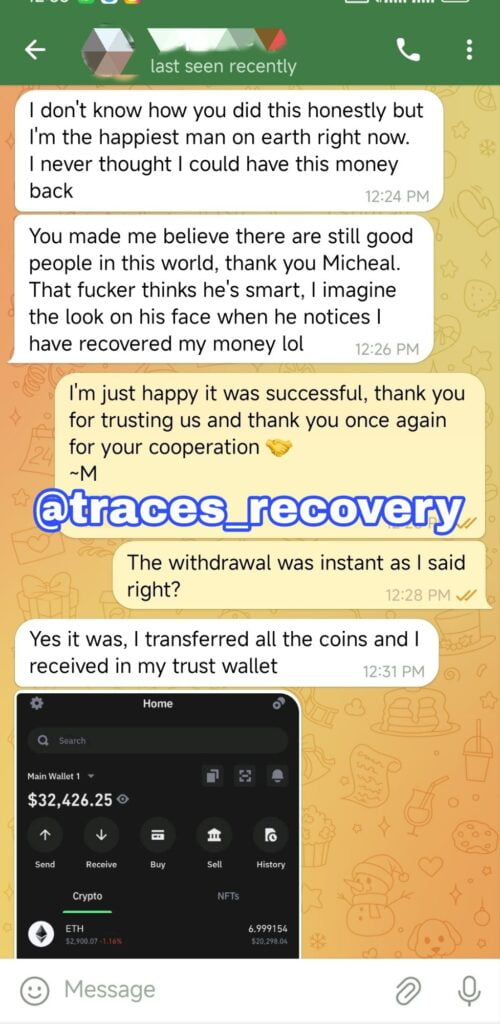 Successful Recovery of $32,426.25 USDT: How We Did It and How We Can Help You Too - Blog - Recover My Crypto