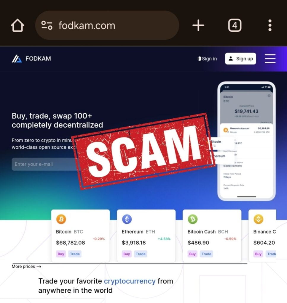 Fodkam Scam Platform: Beware and Avoid Investing! Is Fodkam Legit or Scam? - Blog - Recover My Crypto