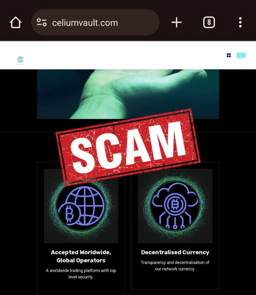 Is Celium Vault a Scam or Legit? - Blog - Recover My Crypto